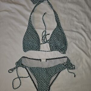 Patterned Halter Bikini Set By Ingear